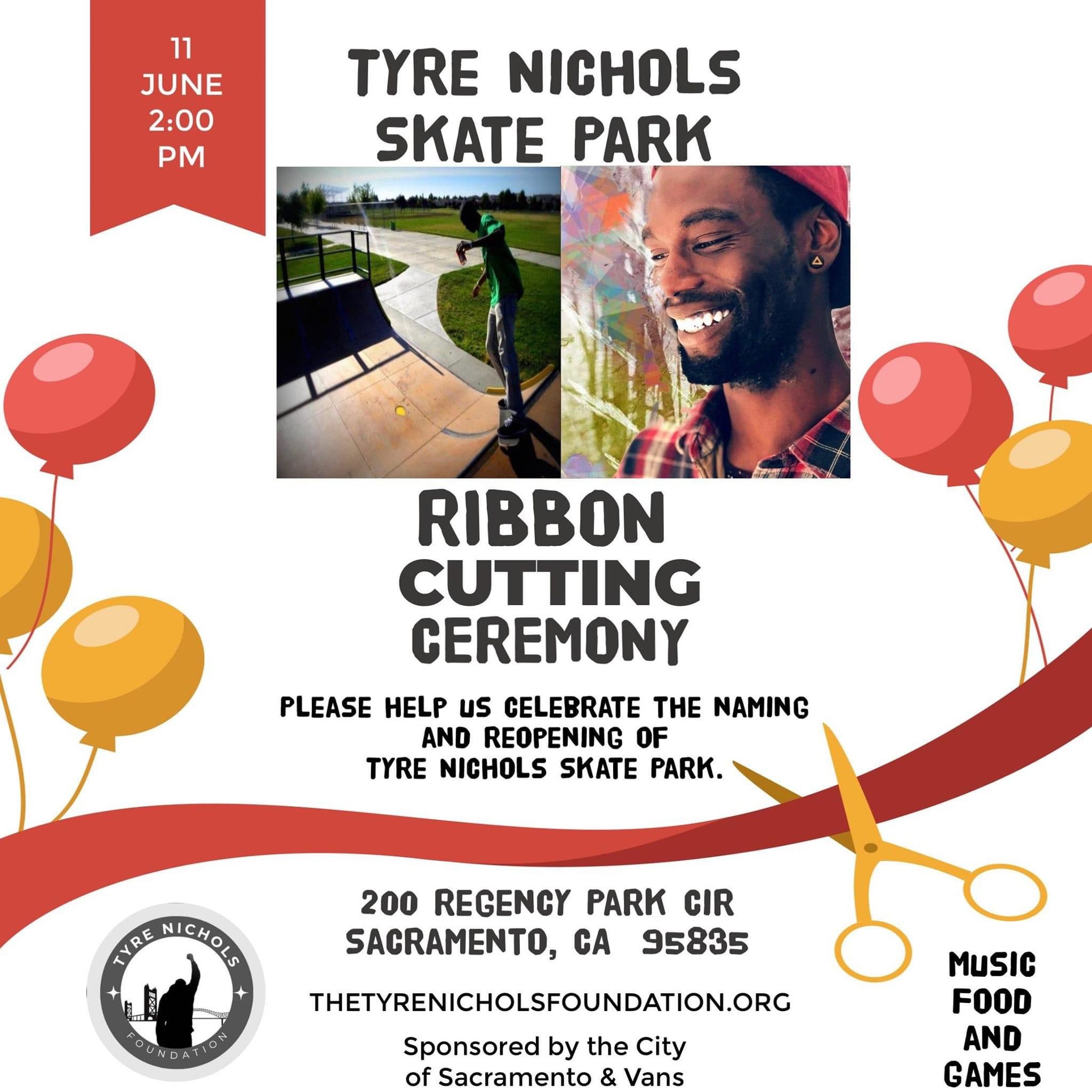 Tyre Nichols Skate Park Ribbon Cutting The Tyre Nichols