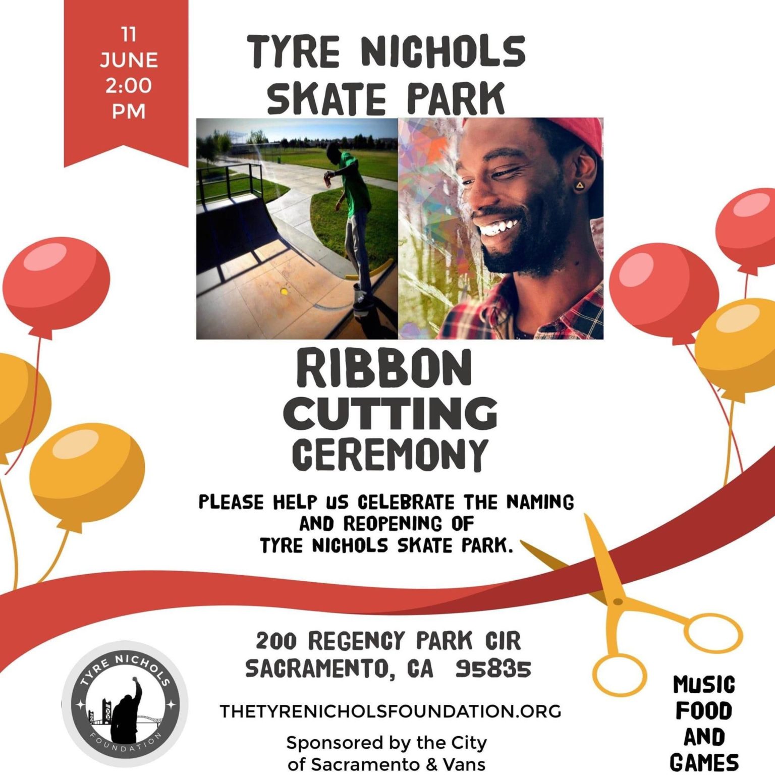 Tyre Nichols Skate Park Ribbon Cutting - The Tyre Nichols